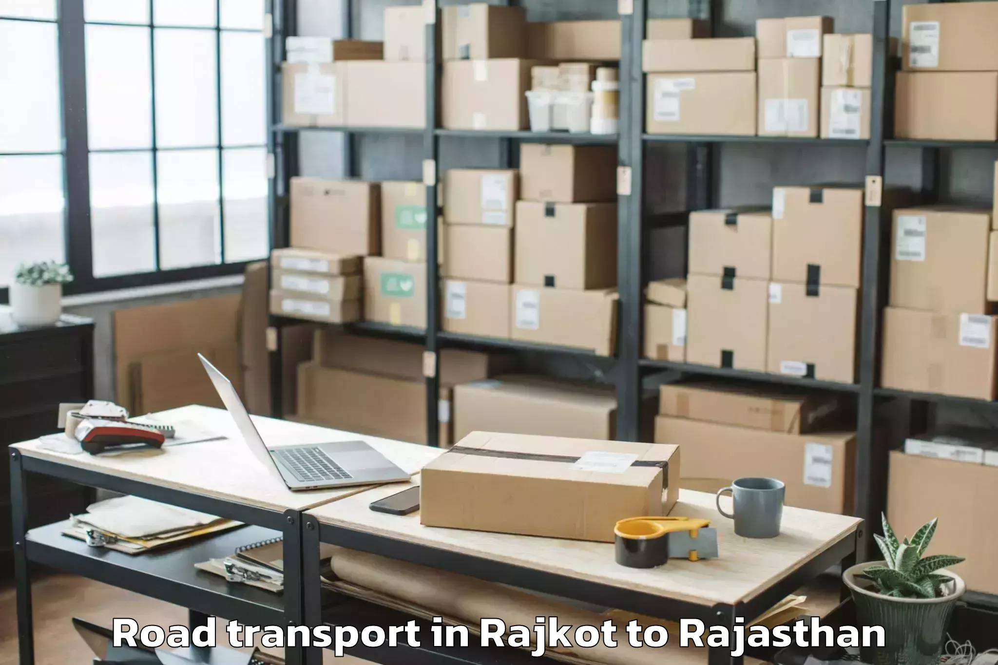 Book Rajkot to Sardar Patel University Of Pol Road Transport Online